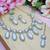 White designer premium festive wear necklace set