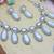 White designer premium festive wear necklace set