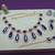 Blue designer premium festive wear necklace set