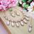 White designer premium festive wear necklace set