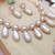 White designer premium festive wear necklace set