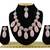 Pink designer premium festive wear necklace set