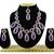 Purple designer premium festive wear necklace set