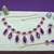 Purple designer premium festive wear necklace set