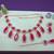 Red designer premium festive wear necklace set