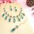 Turquoise designer premium festive wear necklace set