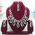 green designer premium festive wear necklace set