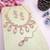 Pink designer premium festive wear necklace set