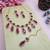 Purple designer premium festive wear necklace set