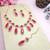 Pink designer premium festive wear necklace set