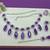 Purple designer premium festive wear necklace set