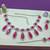 Red designer premium festive wear necklace set