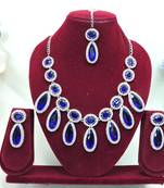 Turquoise designer premium festive wear necklace set