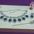 Blue designer premium festive wear necklace set