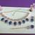 Blue designer premium festive wear necklace set