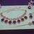 Purple designer premium festive wear necklace set