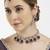 Purple designer premium festive wear necklace set