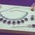 Purple designer premium festive wear necklace set