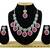 Red designer premium festive wear necklace set