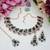 Green designer premium festive wear necklace set