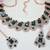 Green designer premium festive wear necklace set