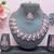 Purple designer premium festive wear necklace set