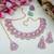 Purple designer premium festive wear necklace set