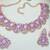 Purple designer premium festive wear necklace set