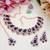 Blue designer premium festive wear necklace set