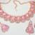 Pink designer premium festive wear necklace set