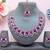Purple designer premium festive wear necklace set