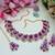 Purple designer premium festive wear necklace set