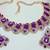 Purple designer premium festive wear necklace set