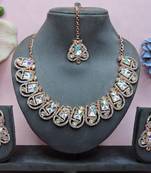 Multicolor designer premium festive wear necklace set