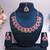 Red designer premium festive wear necklace set