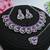 Purple designer premium festive wear necklace set