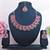 Red designer premium festive wear necklace set
