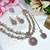 Purple designer premium festive wear necklace set