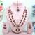 Maroon designer premium festive wear necklace set