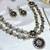 Blue designer premium festive wear necklace set