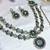 Turquoise designer premium festive wear necklace set