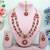 Red designer premium festive wear necklace set