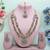White designer premium festive wear necklace set