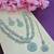 Turquoise designer premium festive wear necklace set