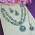 Green designer premium festive wear necklace set