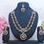 Blue designer premium festive wear necklace set