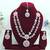 Pink designer premium festive wear necklace set