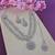 Pink designer premium festive wear necklace set