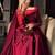 Rani color fendy silk blend embroidered kurta palazzo set with dupatta