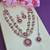 Red designer premium festive wear necklace set
